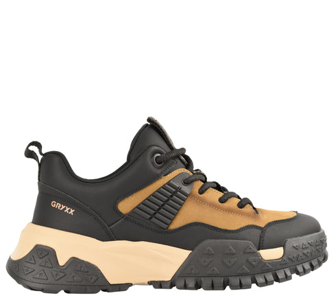 Ghete sport, barbati, GRYXX, 5507, negru, piele naturala